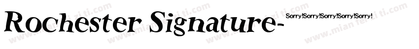 Rochester Signature字体转换